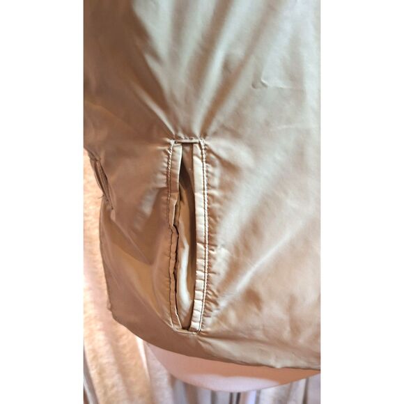 Vintage Blue Down Puffer Vest Multi Gear Silton Reversible Cream 70s Retro Sz M - Picture 10 of 15